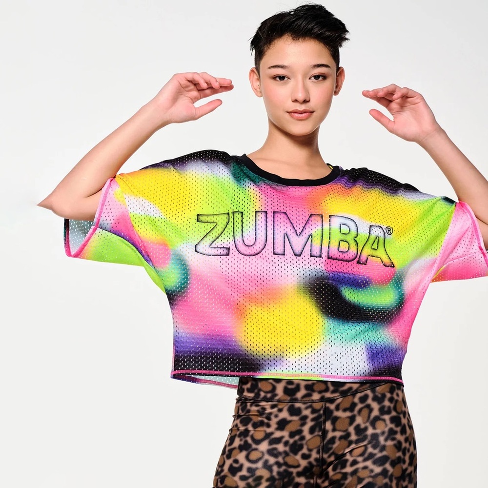 Zumba Wear Tropidelic Mesh Crop Top